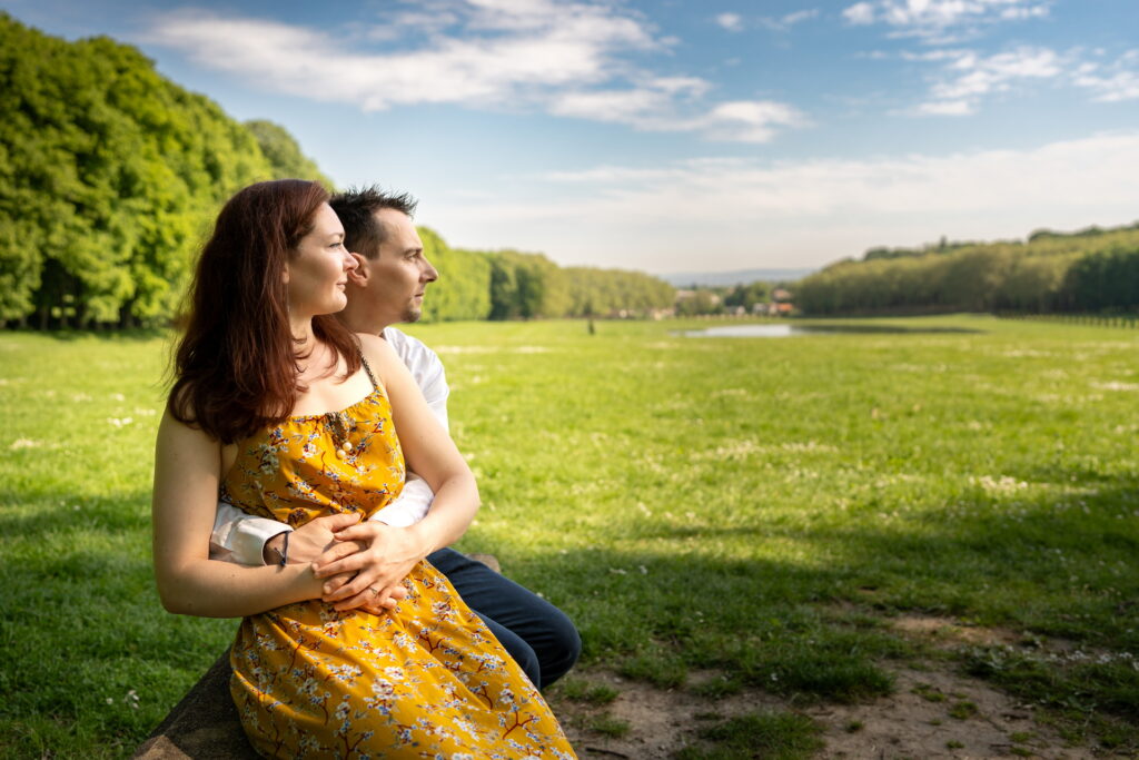 Séance engagement nature couple